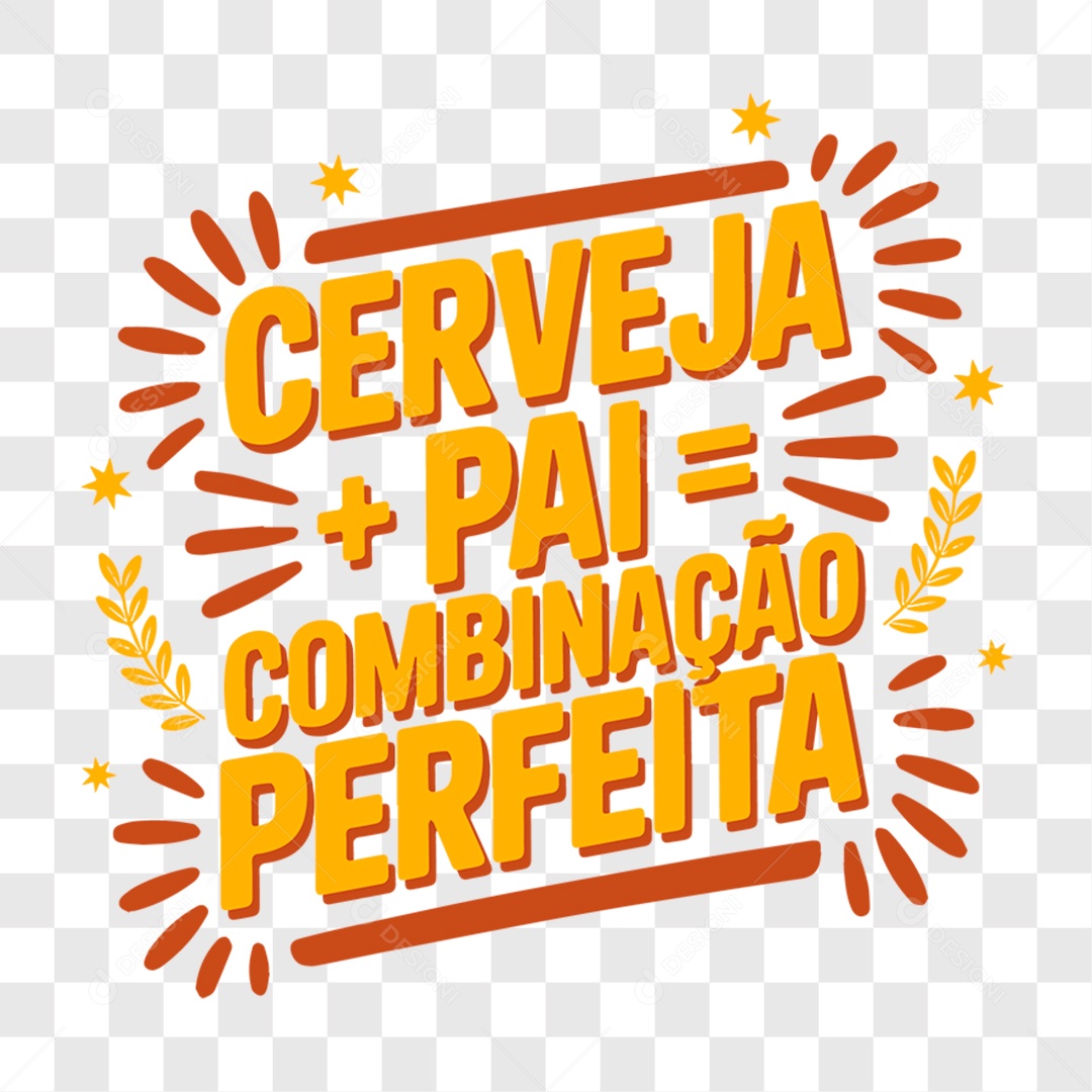 Lettering Dia dos Pais 2025 EPS + PNG