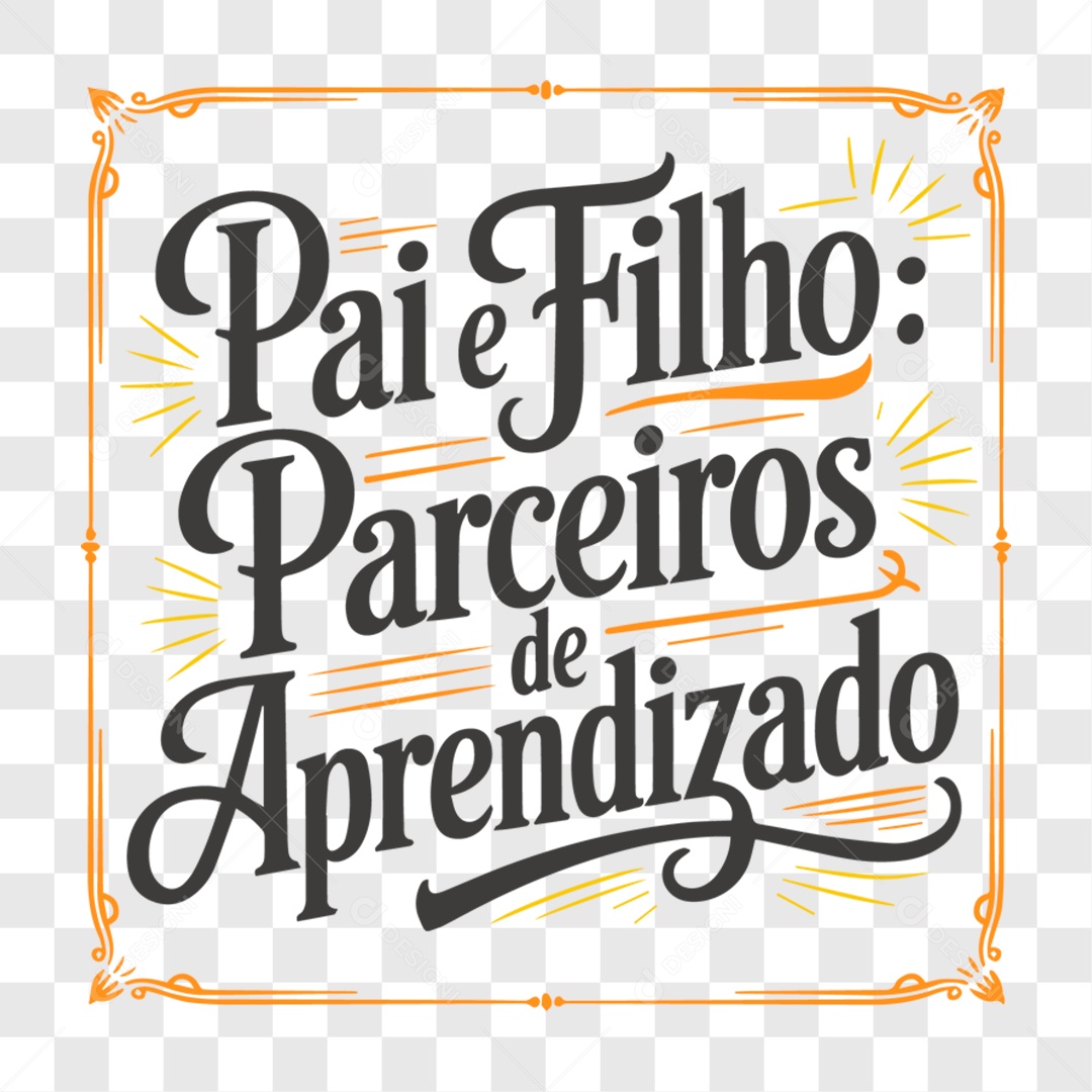 Lettering Dia dos Pais 2025 EPS + PNG