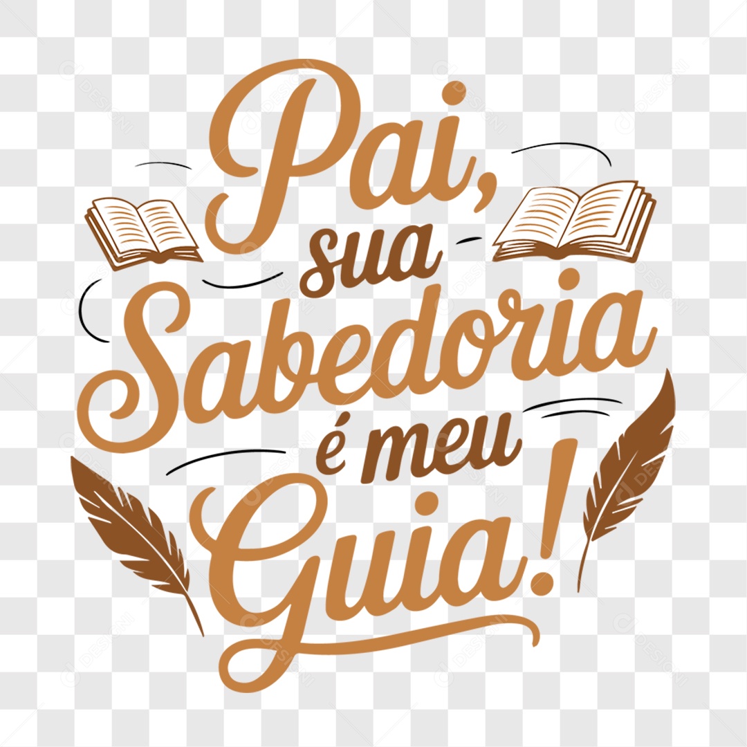 Lettering Dia dos Pais 2025 EPS + PNG