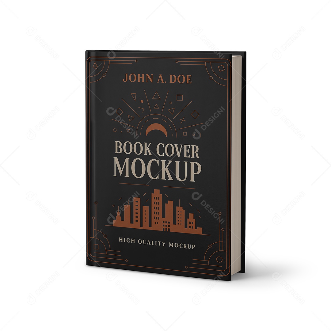 Livro de Capa Dura PSD Editável Mockup