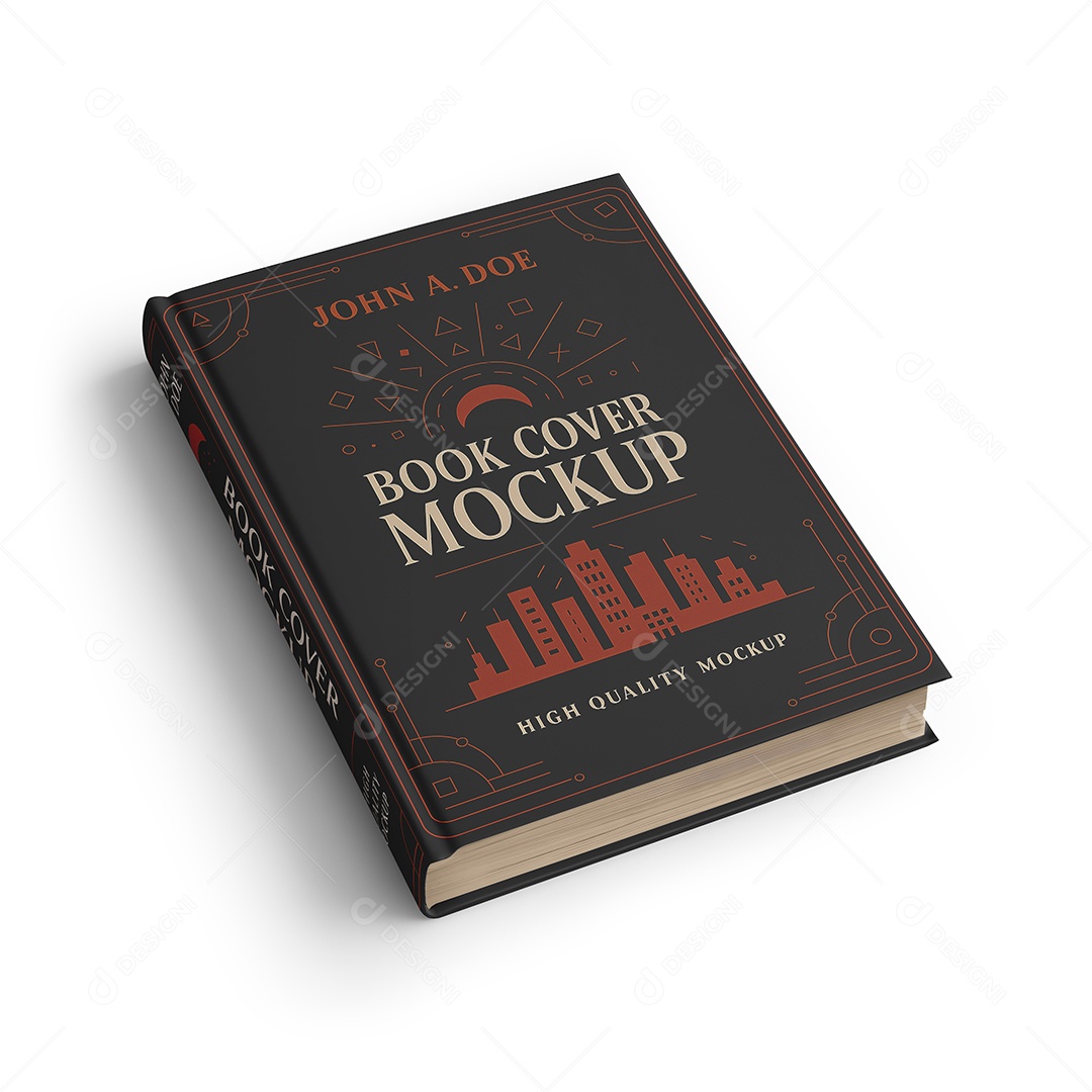 Livro de Capa Dura PSD Editável Mockup