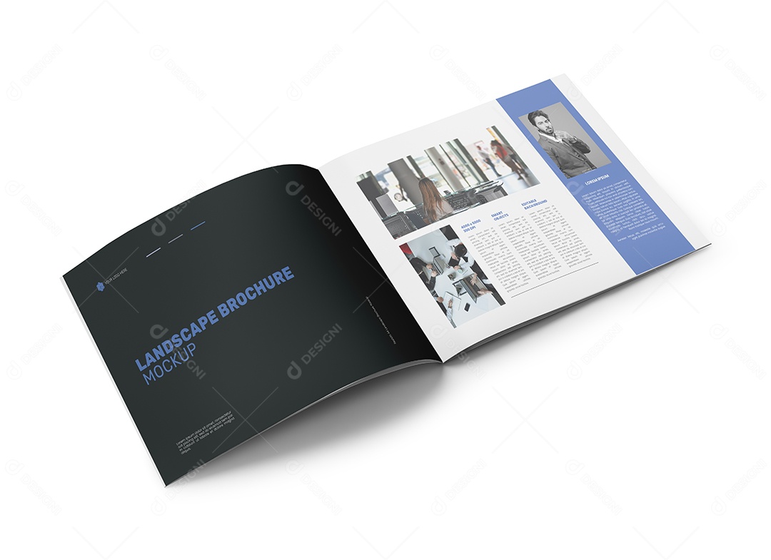 Revista Mockup PSD Editável