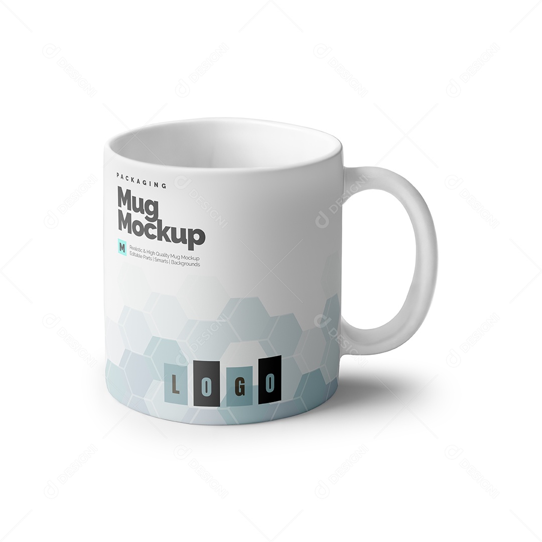 Mockup de Caneca PSD Editável