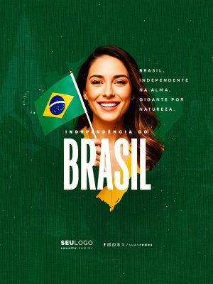 Dia da Independência do Brasil 07 de Setembro Social Media PSD Editável