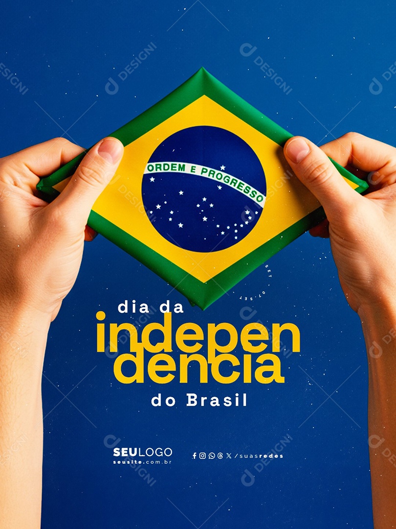 Dia da Independência do Brasil 07 de Setembro Social Media PSD Editável