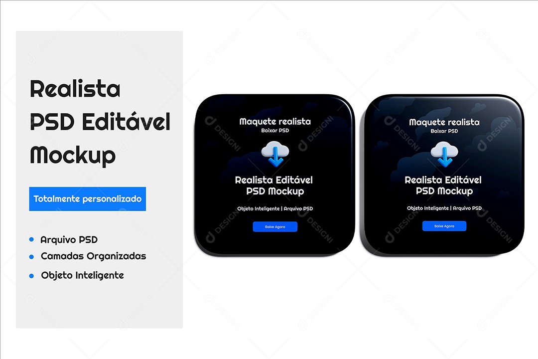 Mockup De Botão De Calça PSD Editável