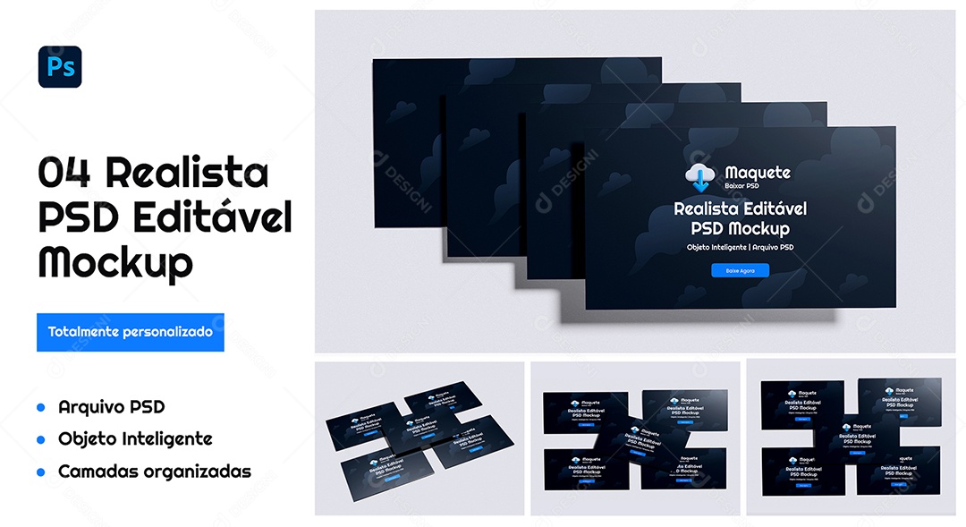 Mockup Papel Timbrado e Identidade Visual na Prancheta PSD Editável