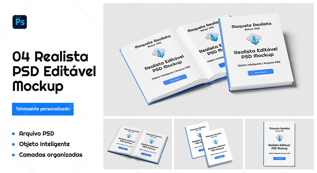 Mockup De Livros Calça PSD Editável
