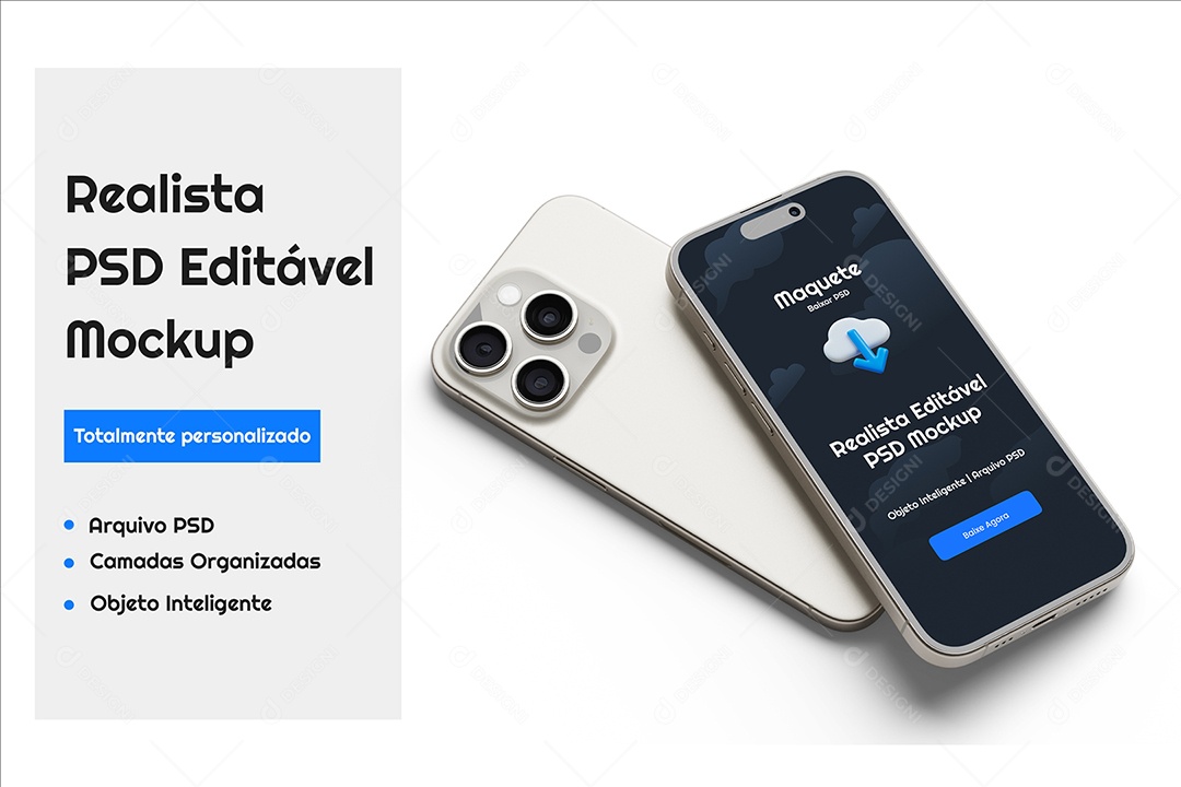 Mockup De Iphone Celular PSD Editável