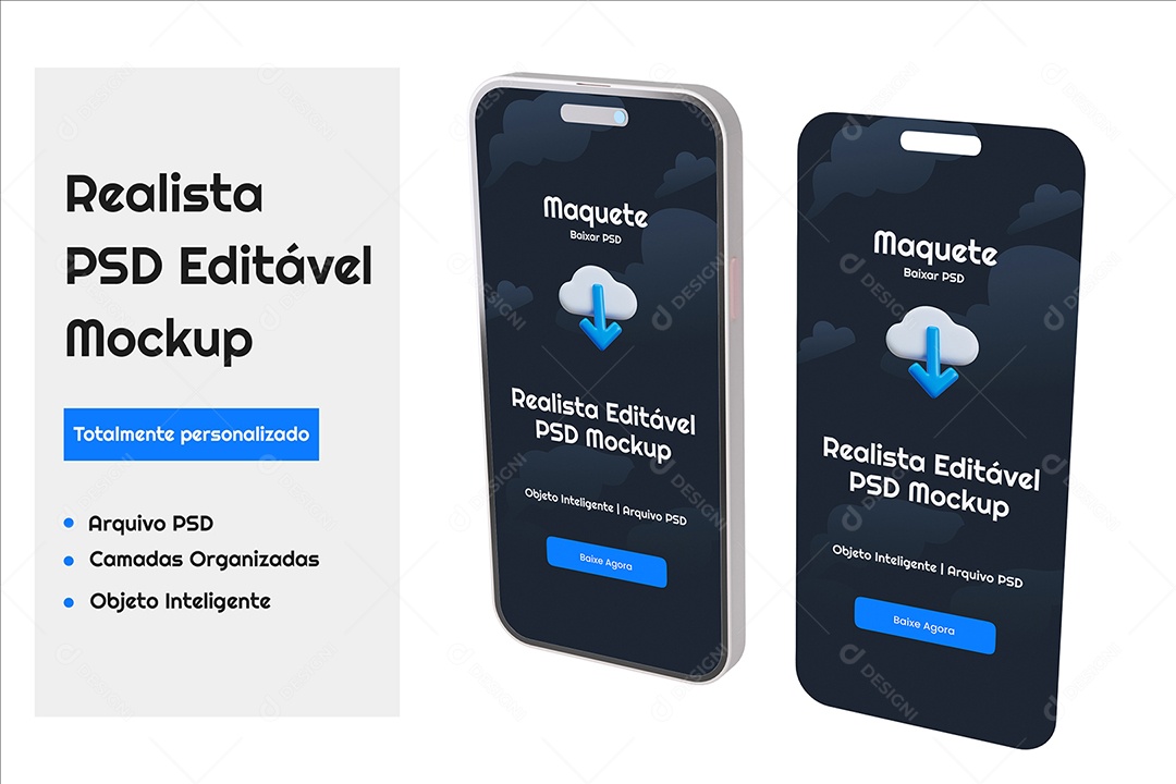 Mockup De Iphone Celular PSD Editável