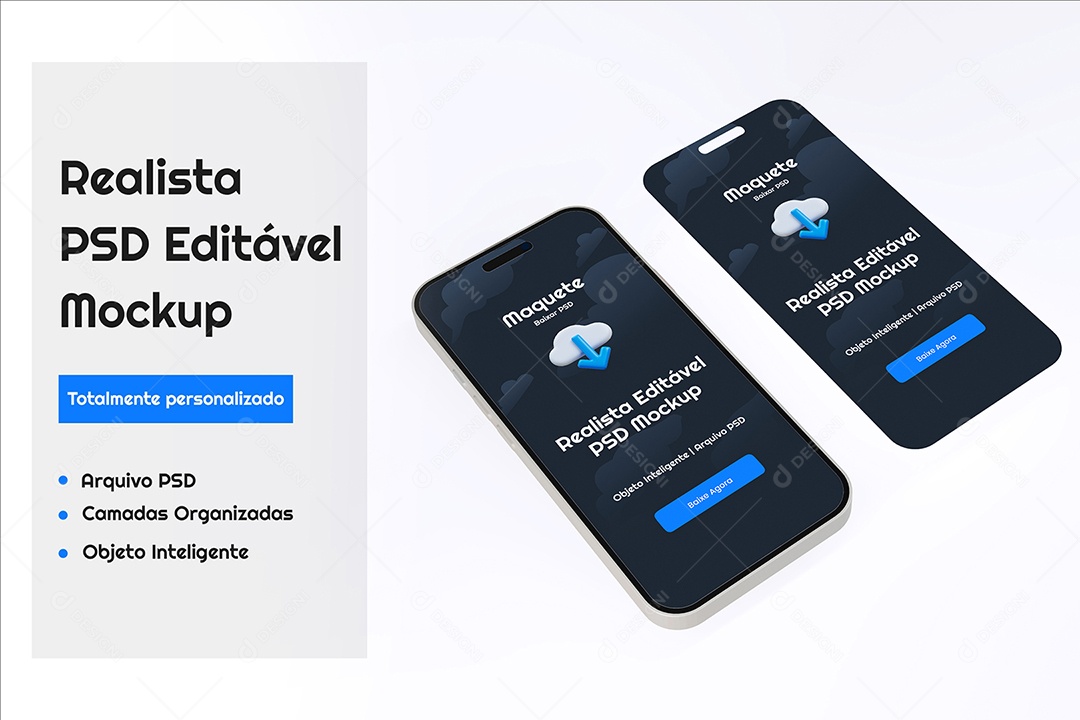 Mockup De Iphone Celular PSD Editável