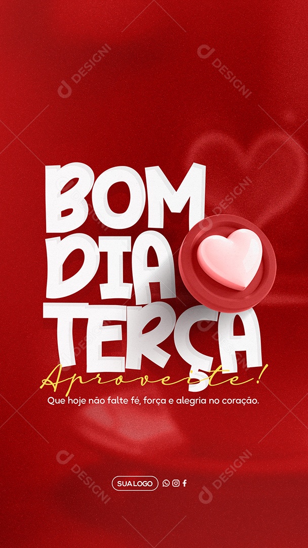 Story Bom Dia Terça Feira Social Media PSD Editável