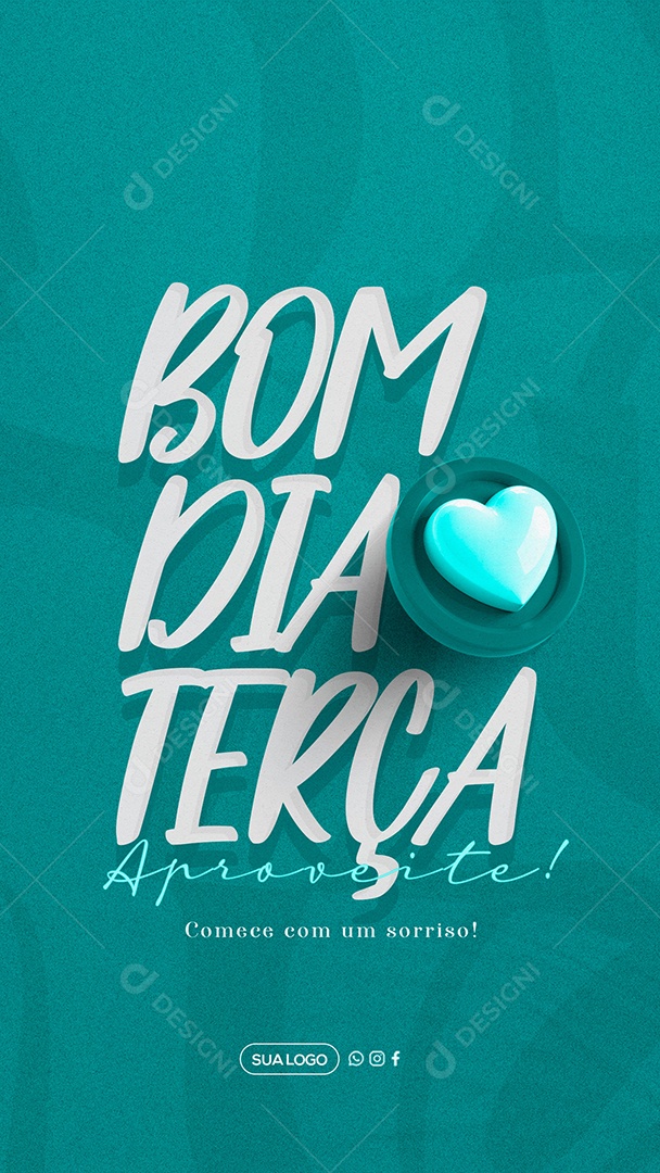 Story Bom Dia Terça Feira Social Media PSD Editável