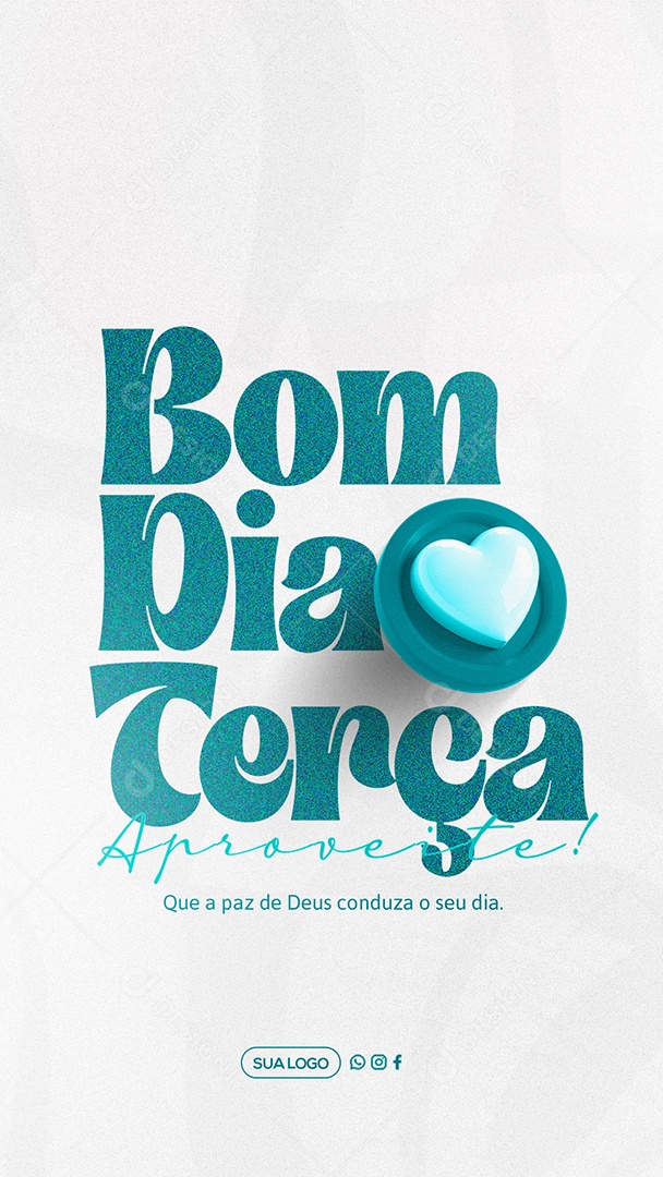 Story Bom Dia Terça Feira Social Media PSD Editável