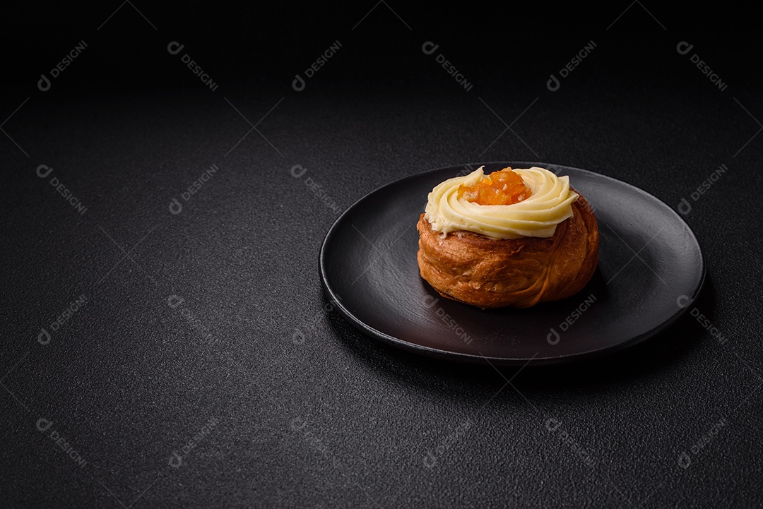 Imagem mostra um Wienerbrød, também conhecido como Danish pastry