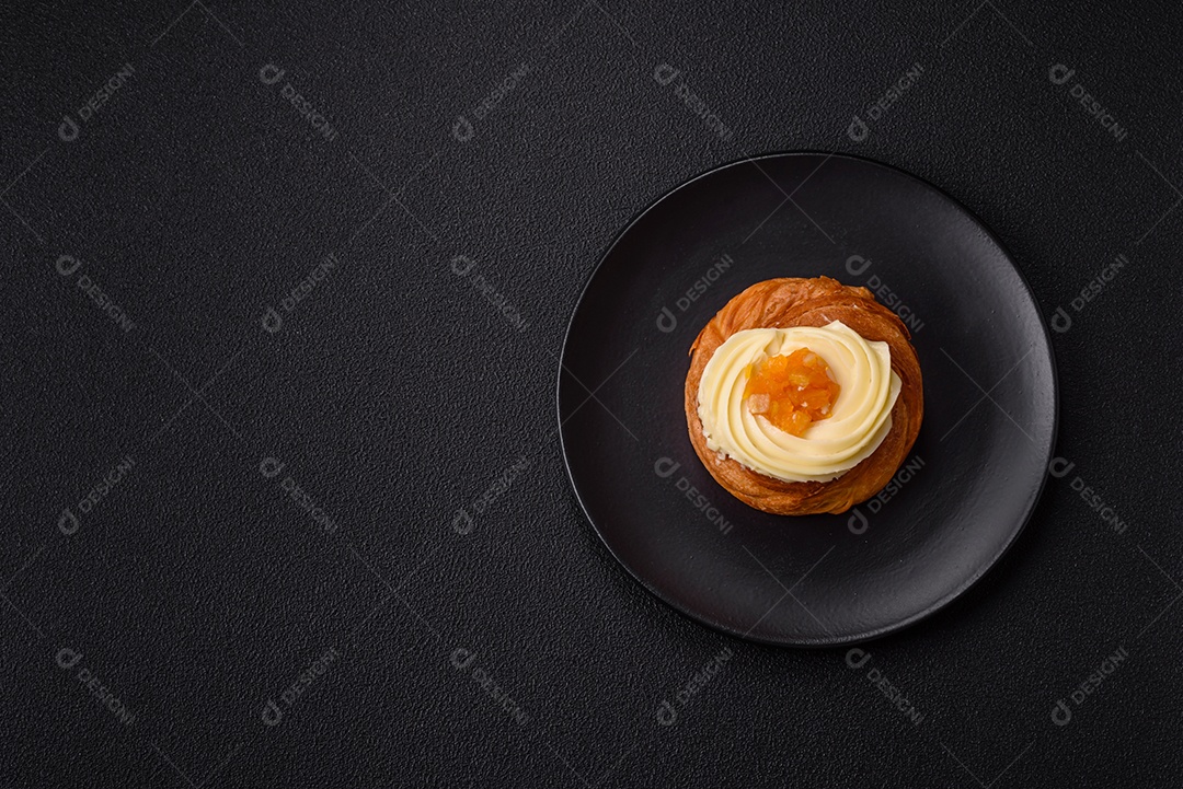 Imagem mostra um Wienerbrød, também conhecido como Danish pastry