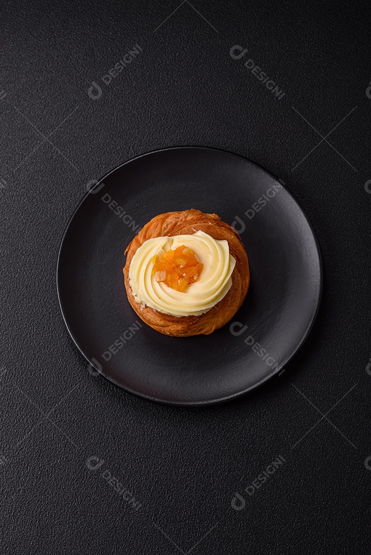 Imagem mostra um Wienerbrød, também conhecido como Danish pastry