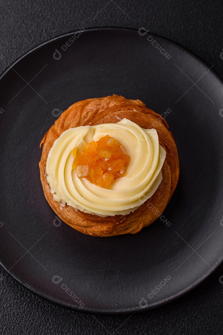 Imagem mostra um Wienerbrød, também conhecido como Danish pastry