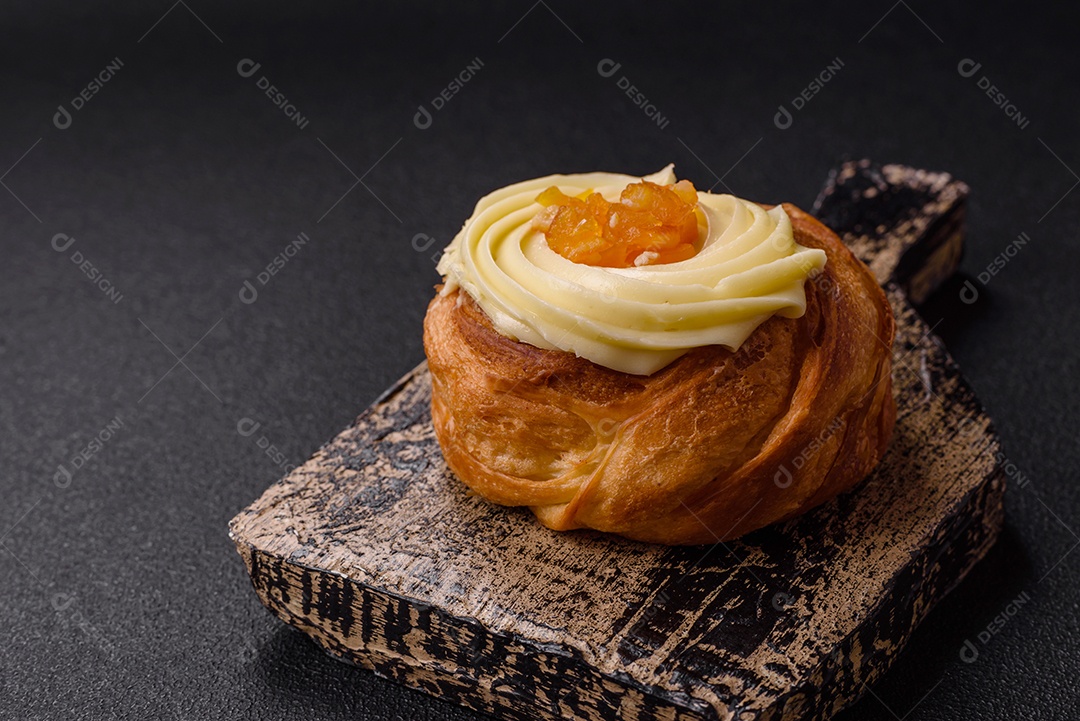 Imagem mostra um Wienerbrød, também conhecido como Danish pastry