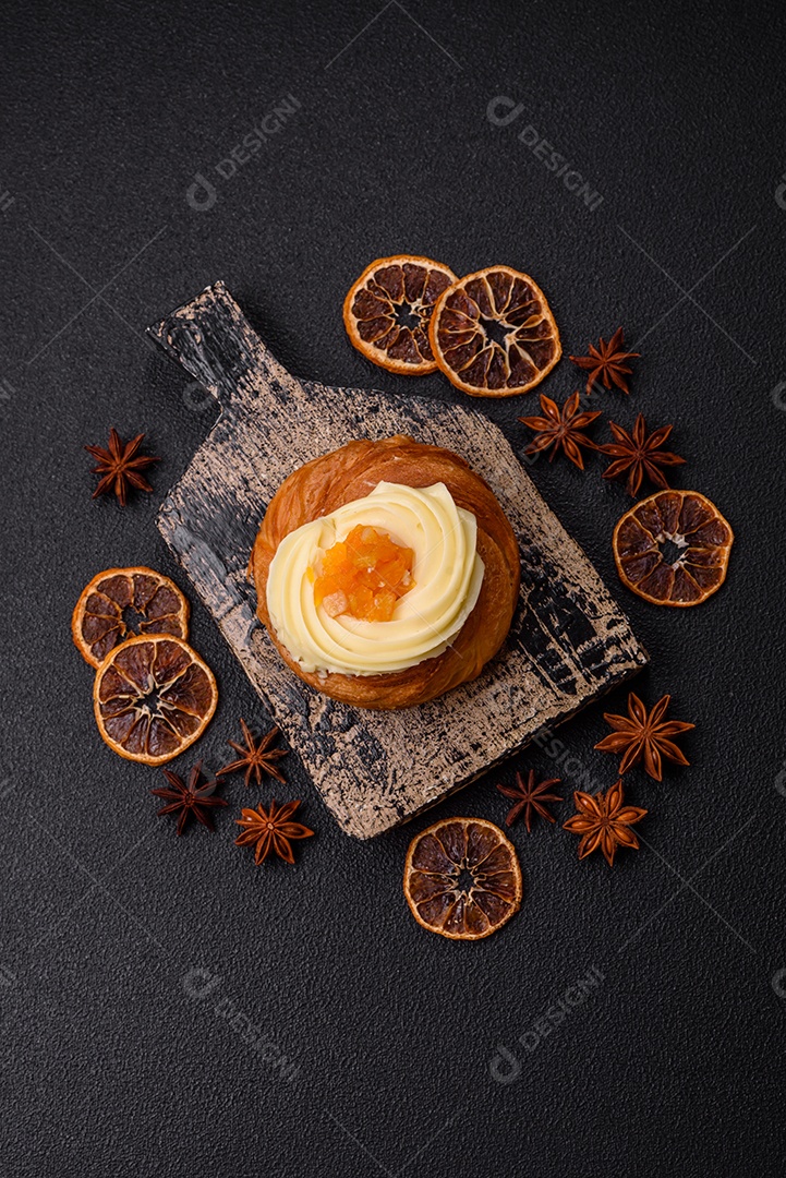 Imagem mostra um Wienerbrød, também conhecido como Danish pastry