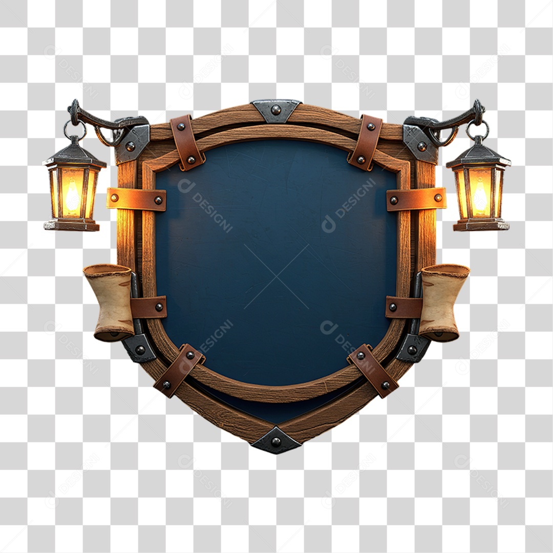 Placa de Madeira Antiga para Vaquejada PNG Transparente