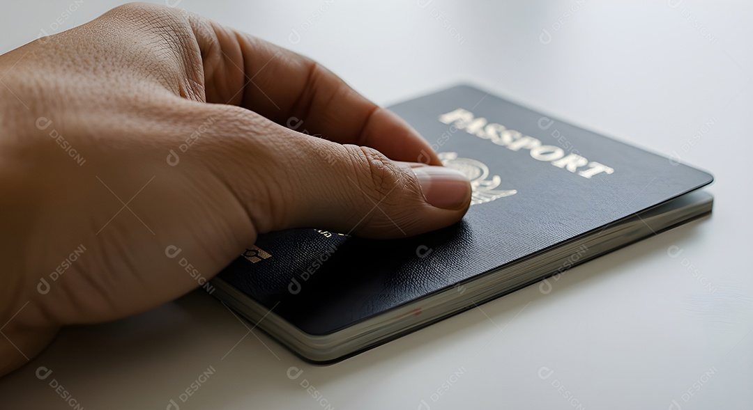 Imagem mostra um passaporte, que é um documento de viagem essencial