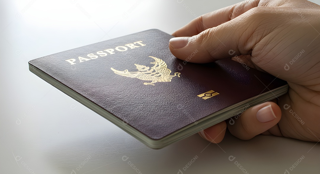 Imagem mostra um passaporte, que é um documento de viagem essencial