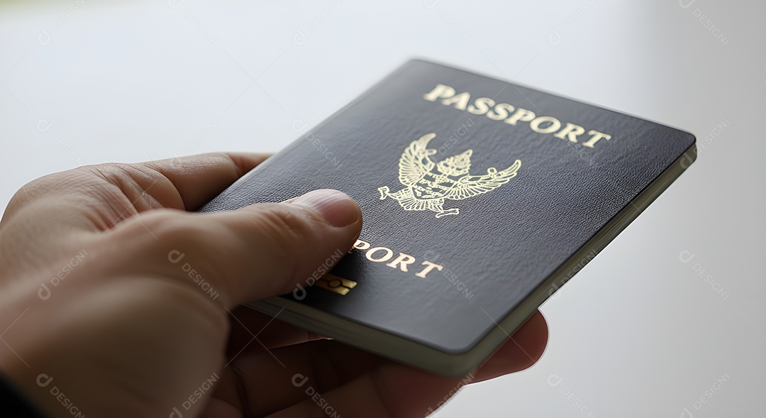 Imagem mostra um passaporte, que é um documento de viagem essencial