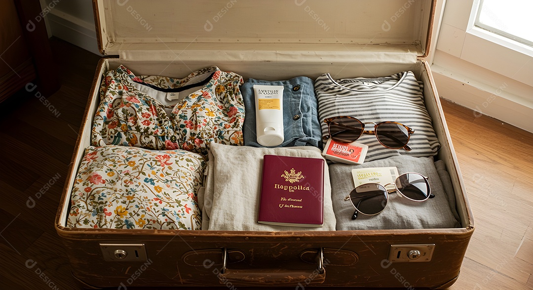 Organizadores de viagem projetados para otimizar o espaço dentro de malas e bagagens