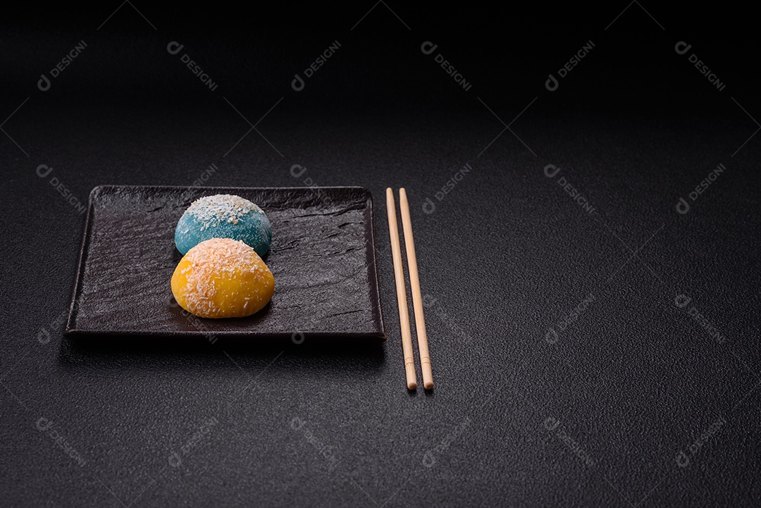 Retrato de bolinhos de arroz saborosos