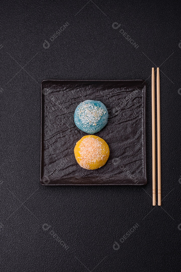 Retrato de bolinhos de arroz saborosos