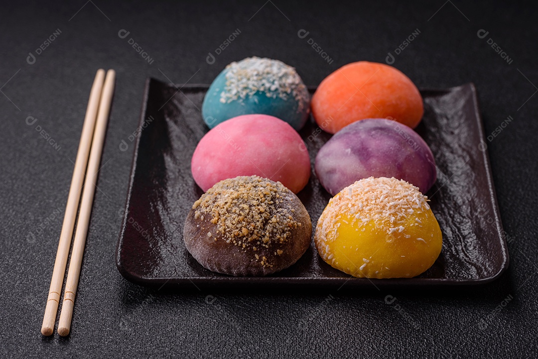 Retrato de bolinhos de arroz saborosos