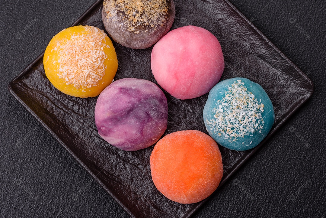 Retrato de bolinhos de arroz saborosos