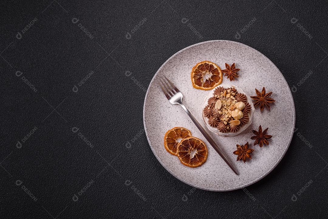 Imagem mostra uma sobremesa individual