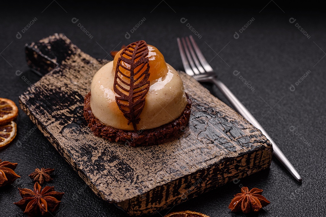 Imagem mostra uma sobremesa individual