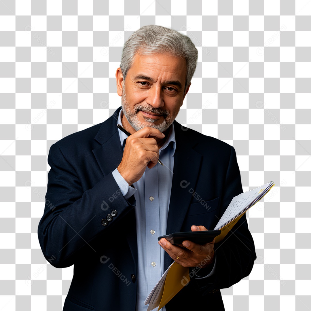Homem de Terno PNG Transparente