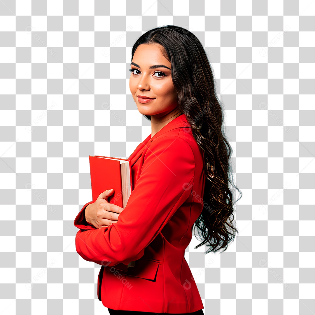 Mulher de Terno PNG Transparente