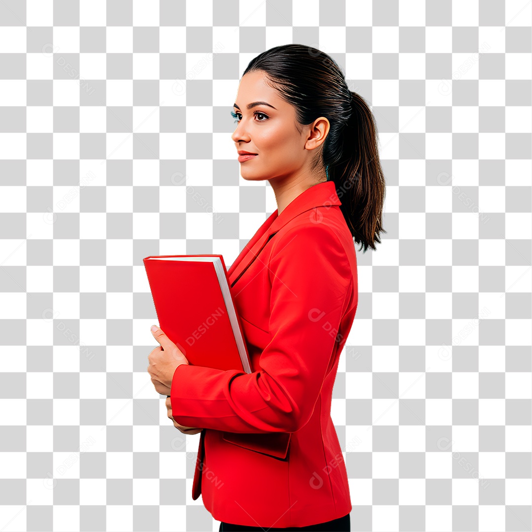 Mulher de Terno PNG Transparente