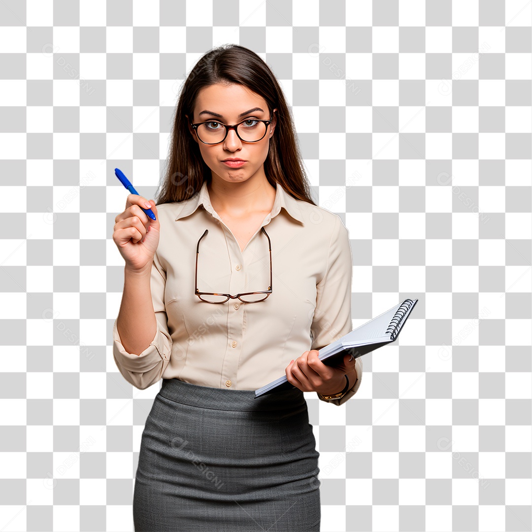 Professora Dando Aula PNG Transparente