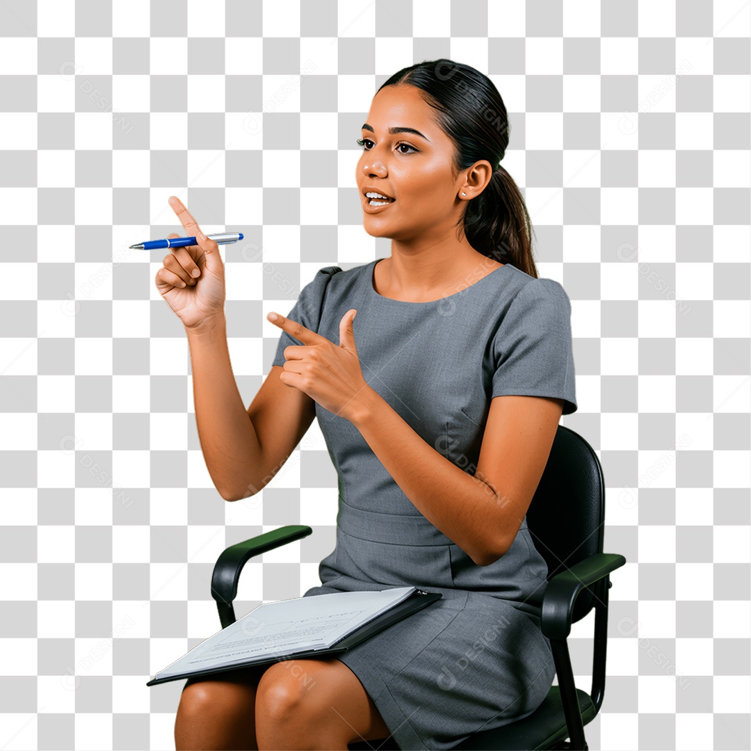 Professora Dando Aula PNG Transparente