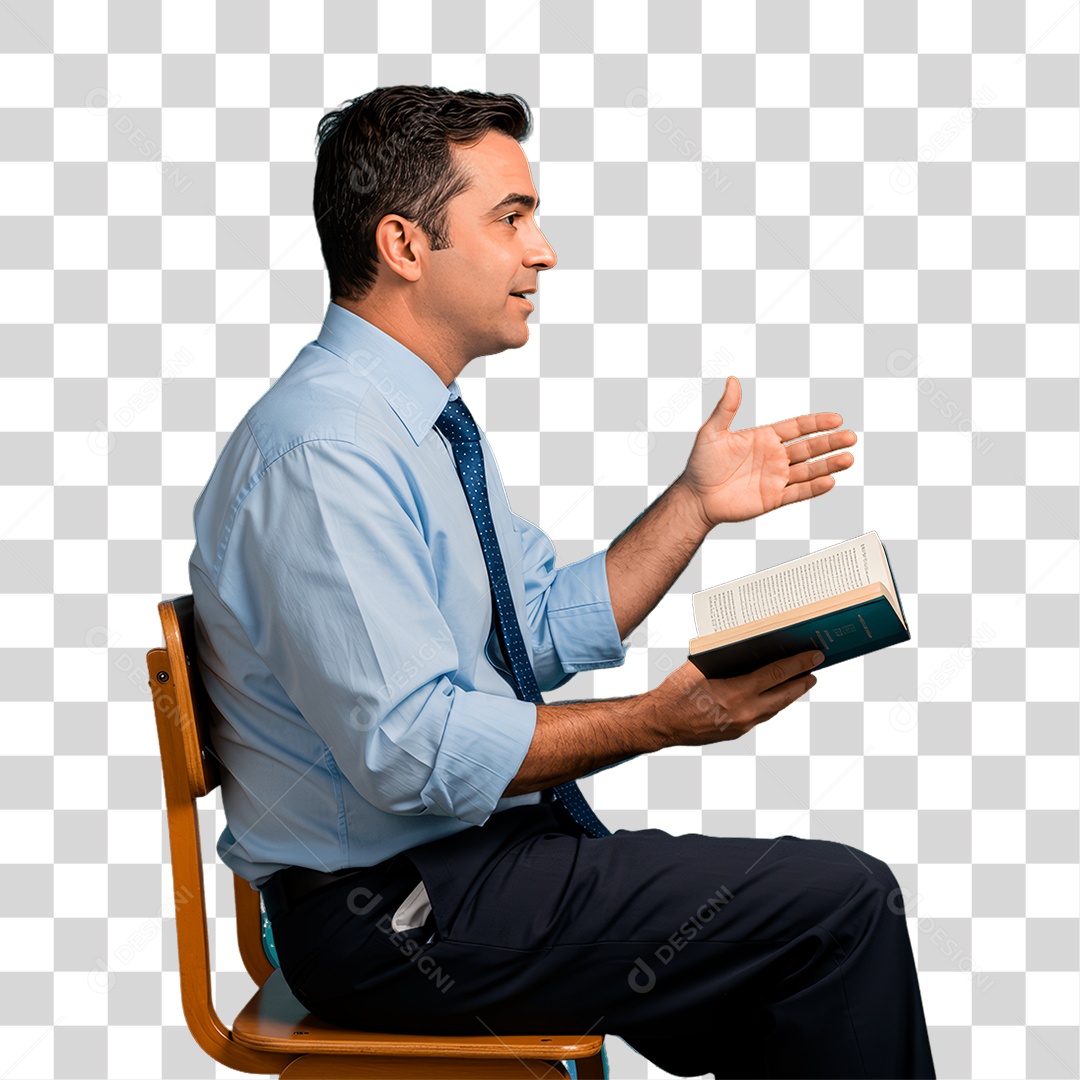 Professor Dando Aula PNG Transparente