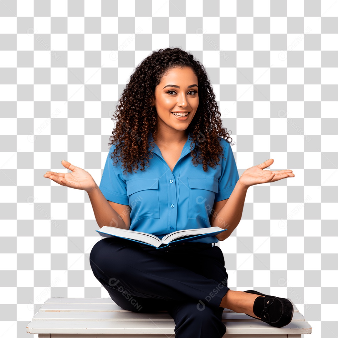 Professora Dando Aula PNG Transparente