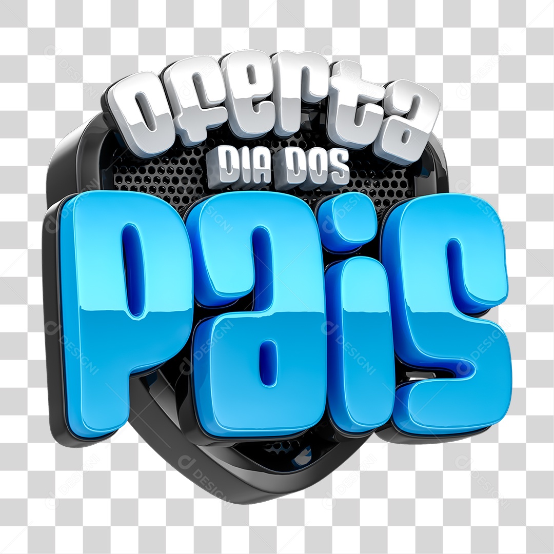 Selo 3D Oferta Dia dos Pais PNG Transparente