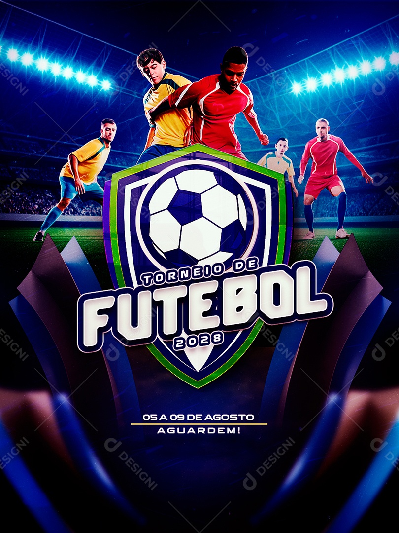 Torneio de Futebol Social Media PSD Editável