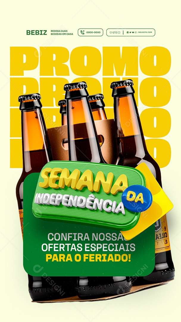 Story Semana da Independência Cervejaria Ofertas Especiais Social Media PSD Editável