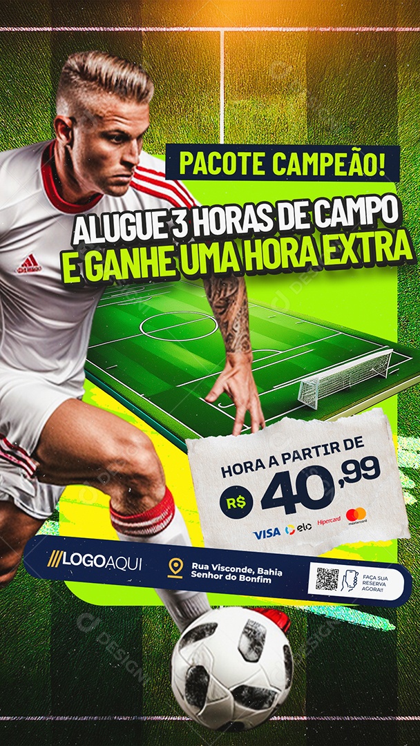 Story Futebol Pacote Campeão Social Media PSD Editável