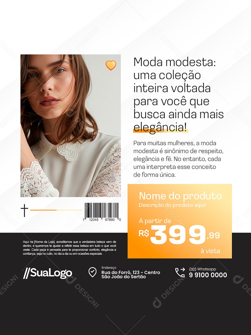 Moda Evangélica Uma Coleção Inteira Social Media PSD Editável