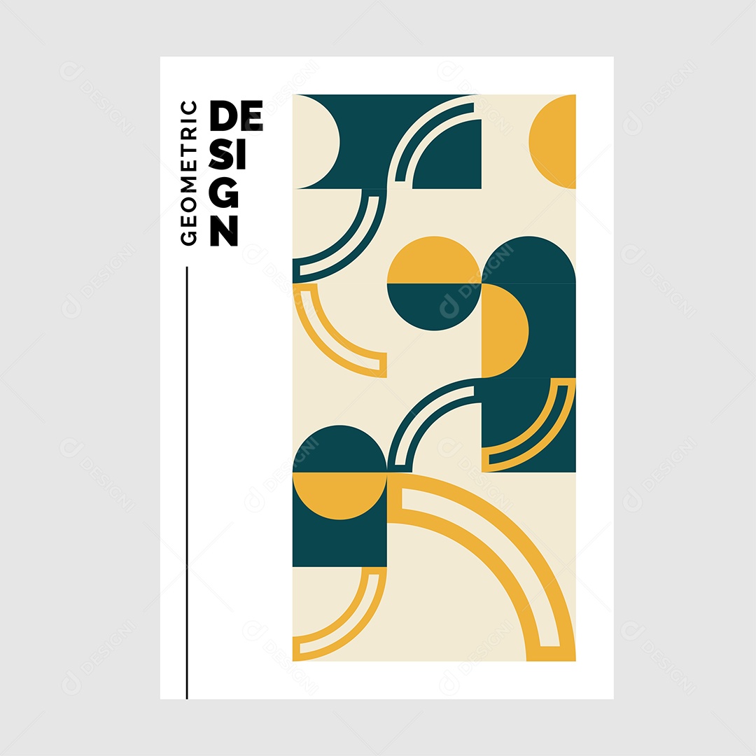 Modelo de Capa de Livro de Mosaico Plano Ilustração Vetor EPS