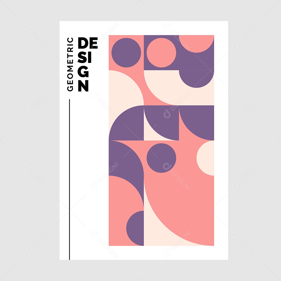 Modelo de Capa de Livro de Mosaico Plano Ilustração Vetor EPS