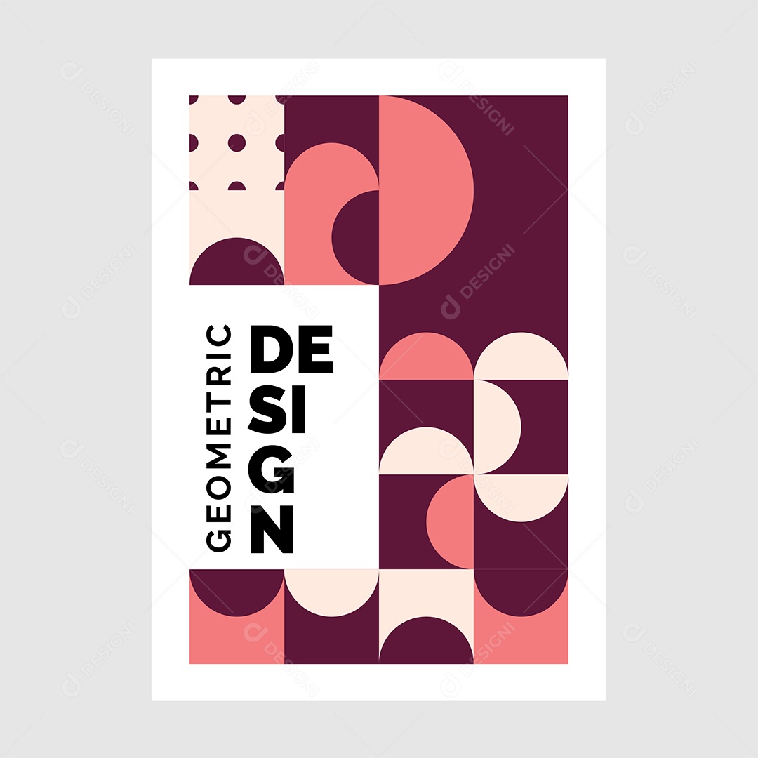 Modelo de Capa de Livro de Mosaico Plano Ilustração Vetor EPS